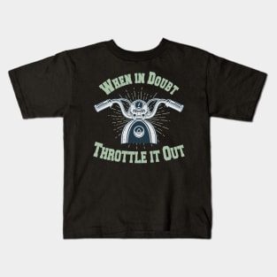 Motorcycle Throttle Saying Biker Kids T-Shirt